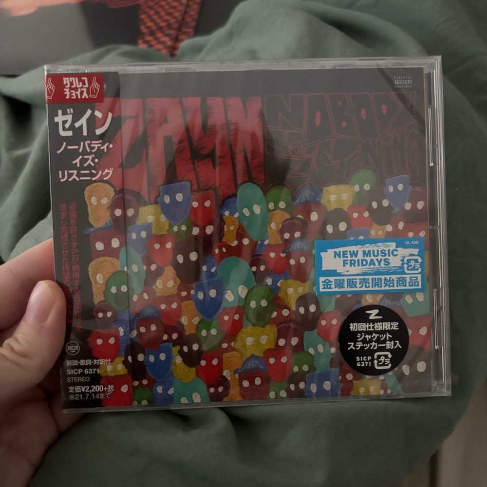 SEALED ZAYN NOBODY IS LISTENING CD FROM JAPAN